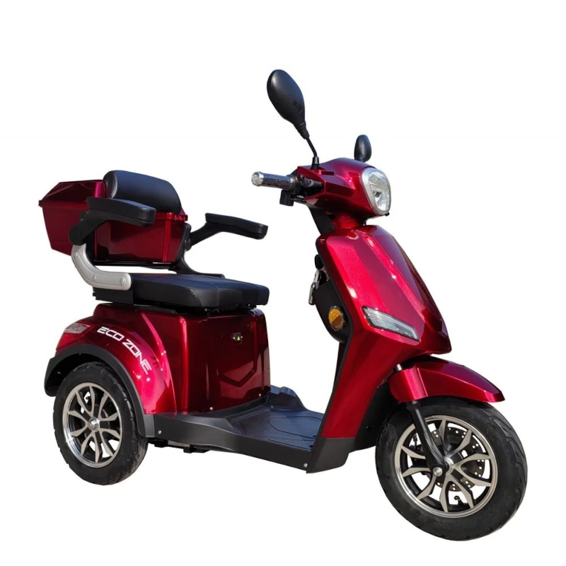 3-hjulig röd promenadscooter Eco Zone